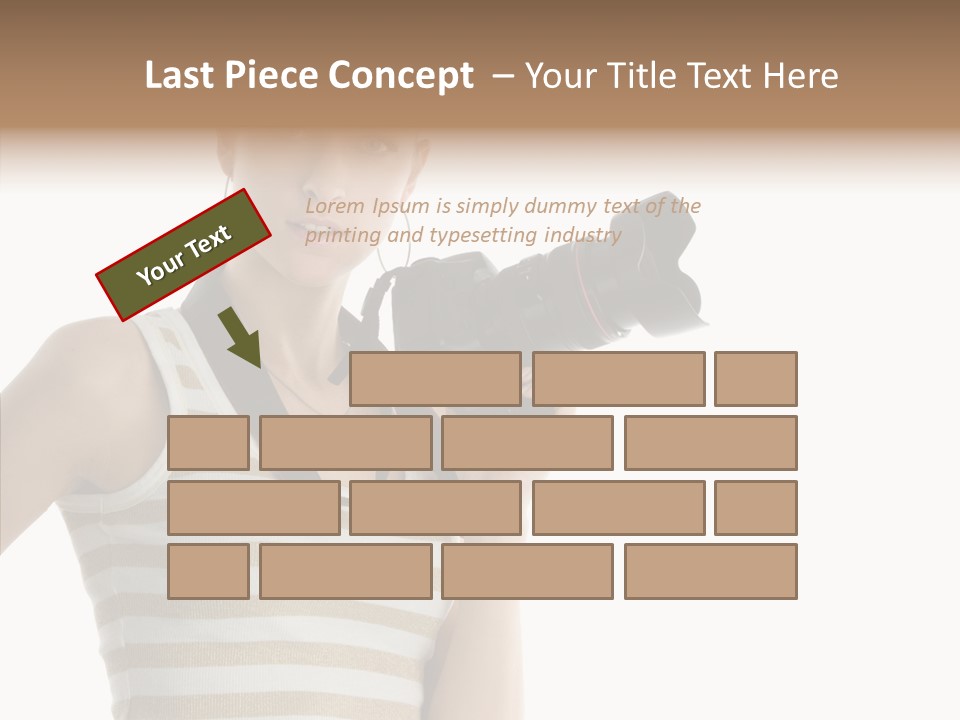 Clean Isolated Face PowerPoint Template