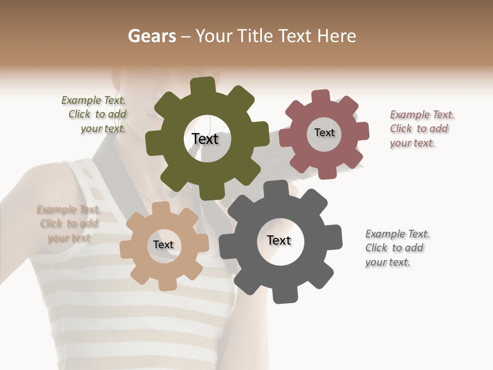 Clean Isolated Face PowerPoint Template