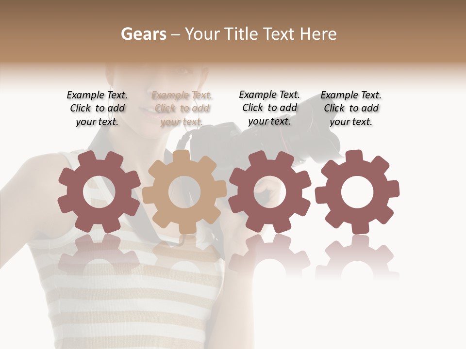 Clean Isolated Face PowerPoint Template