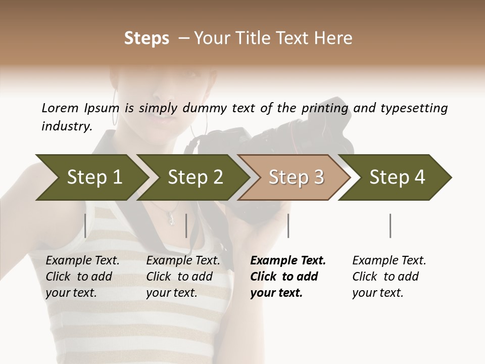 Clean Isolated Face PowerPoint Template
