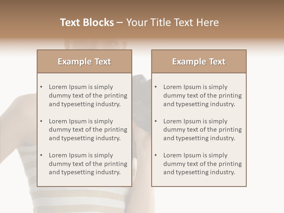 Clean Isolated Face PowerPoint Template