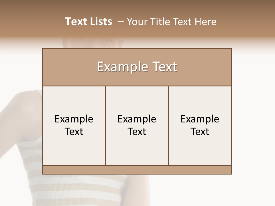 Clean Isolated Face PowerPoint Template