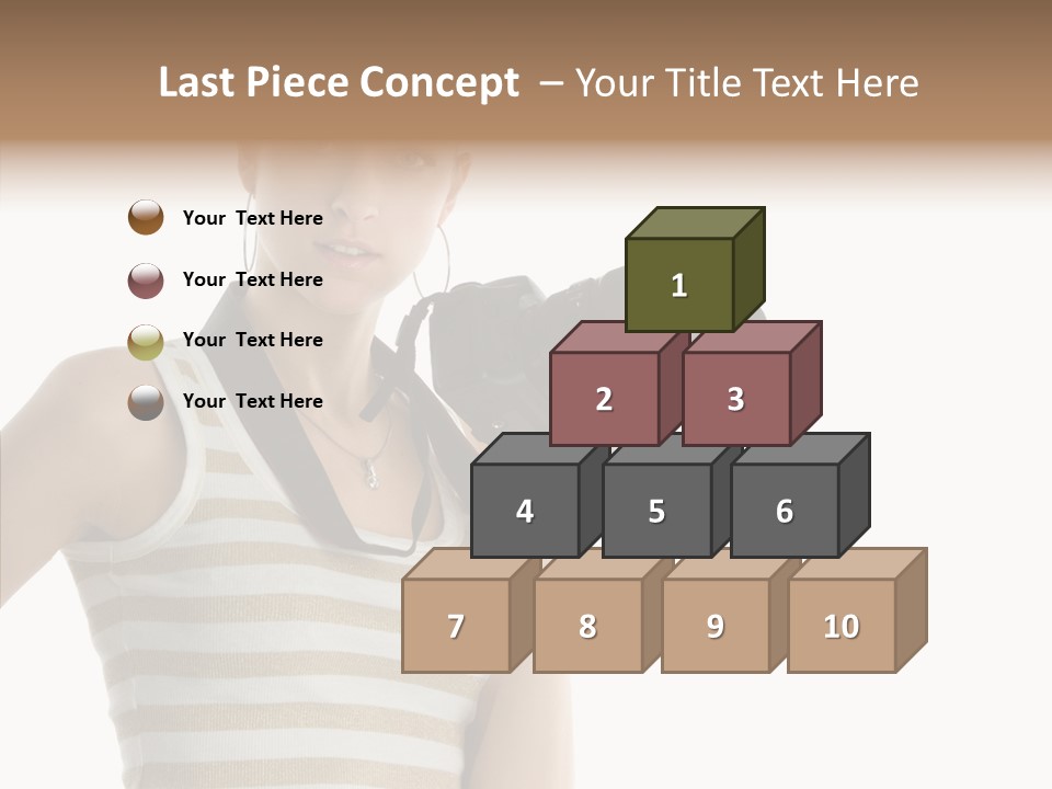 Clean Isolated Face PowerPoint Template