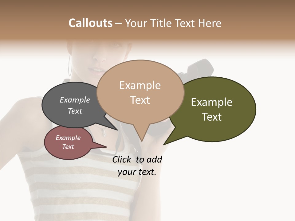 Clean Isolated Face PowerPoint Template