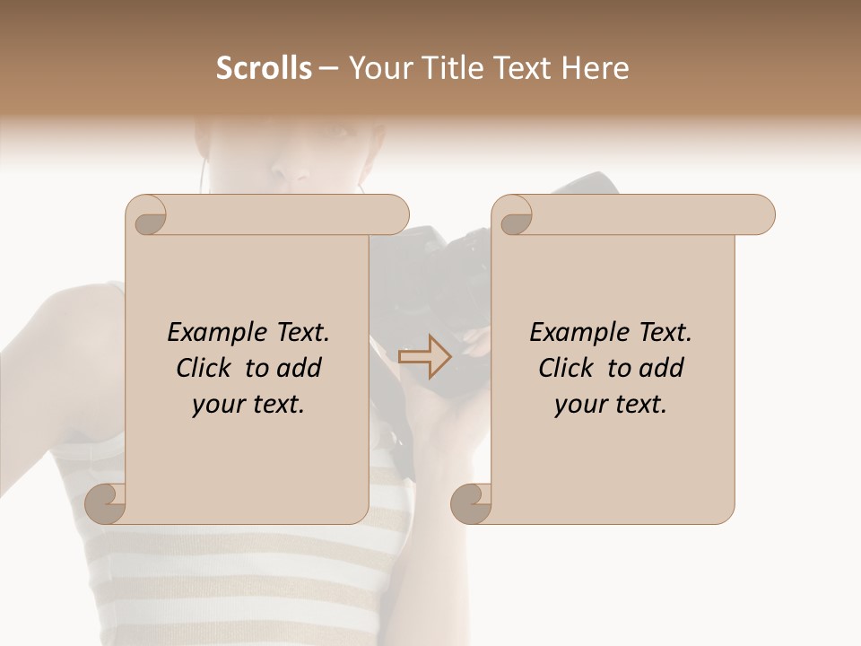 Clean Isolated Face PowerPoint Template