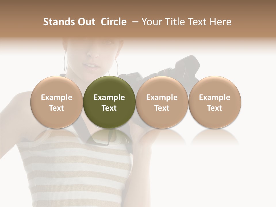 Clean Isolated Face PowerPoint Template