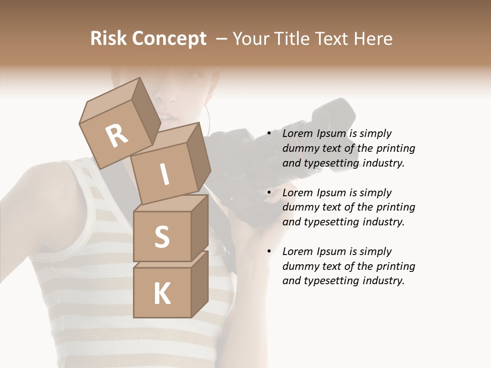 Clean Isolated Face PowerPoint Template