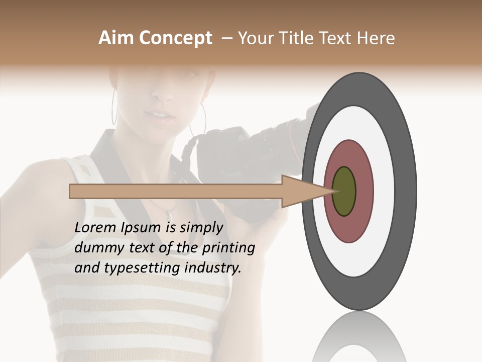 Clean Isolated Face PowerPoint Template