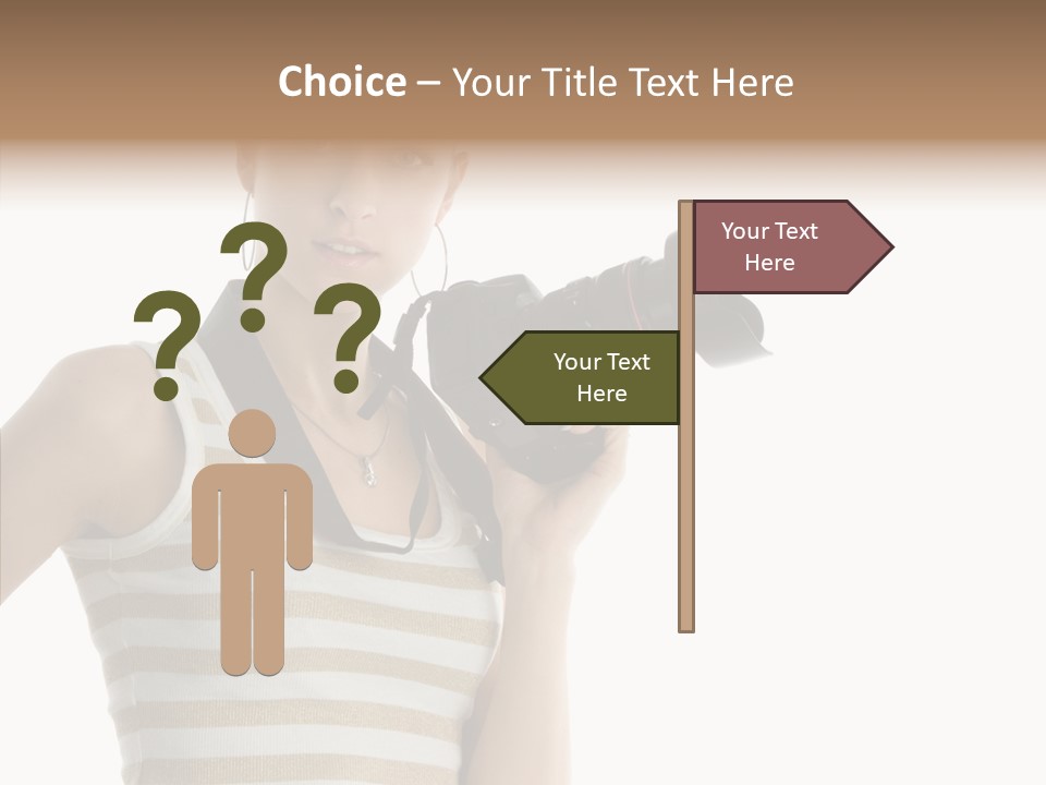 Clean Isolated Face PowerPoint Template