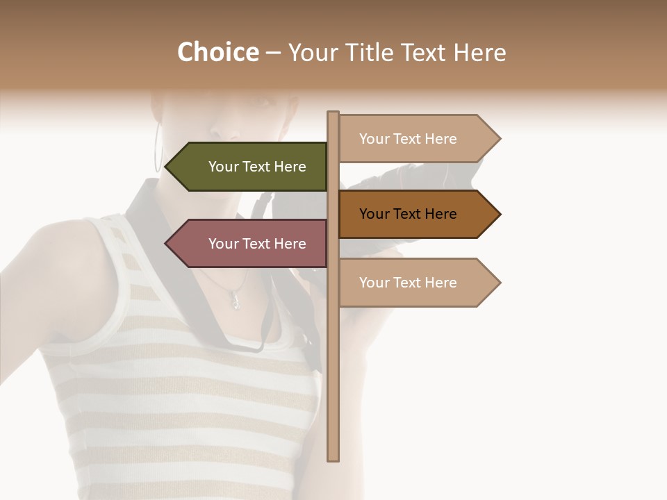 Clean Isolated Face PowerPoint Template