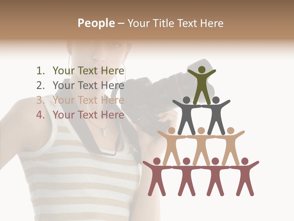 Clean Isolated Face PowerPoint Template