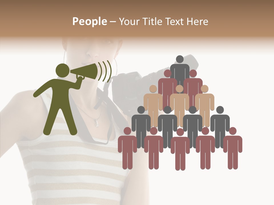 Clean Isolated Face PowerPoint Template