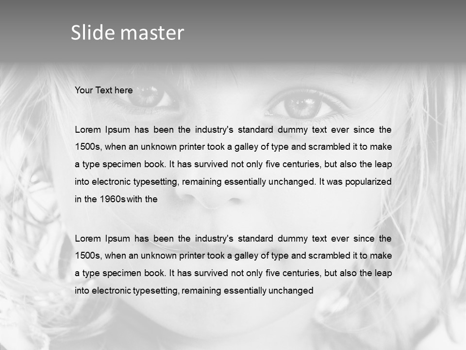 Mouth Smile Person PowerPoint Template