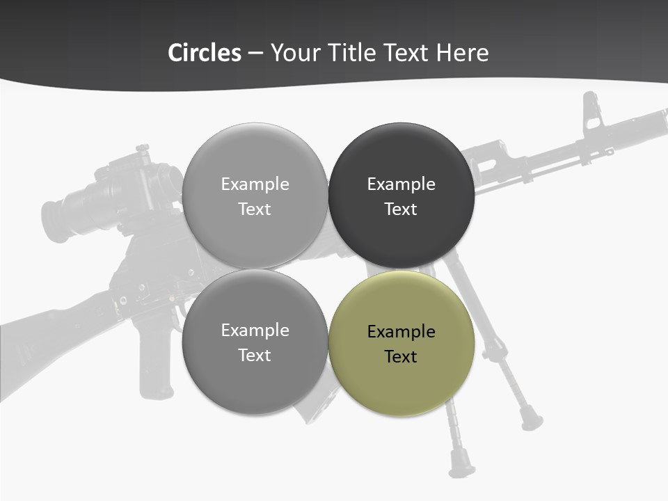 Submachine Rifle Bullet PowerPoint Template