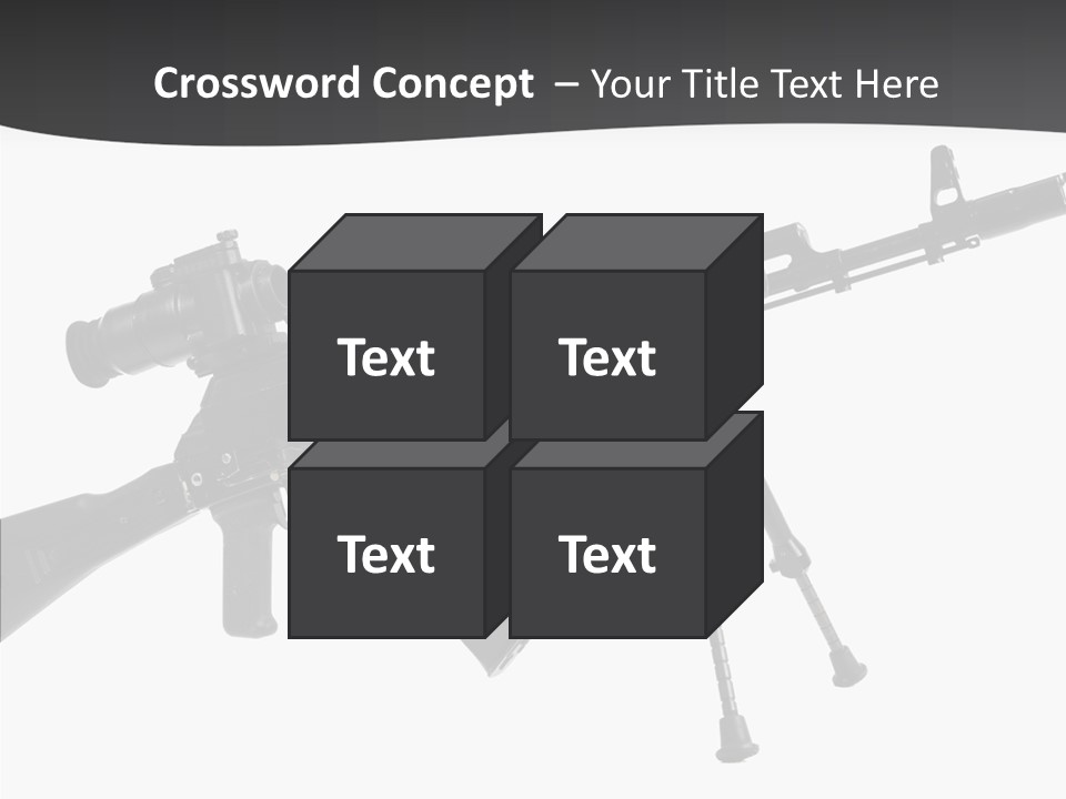 Submachine Rifle Bullet PowerPoint Template