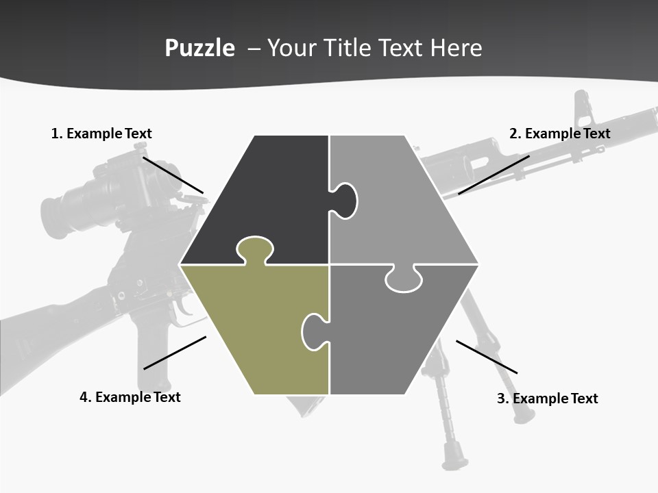 Submachine Rifle Bullet PowerPoint Template