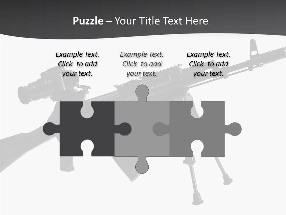 Submachine Rifle Bullet PowerPoint Template