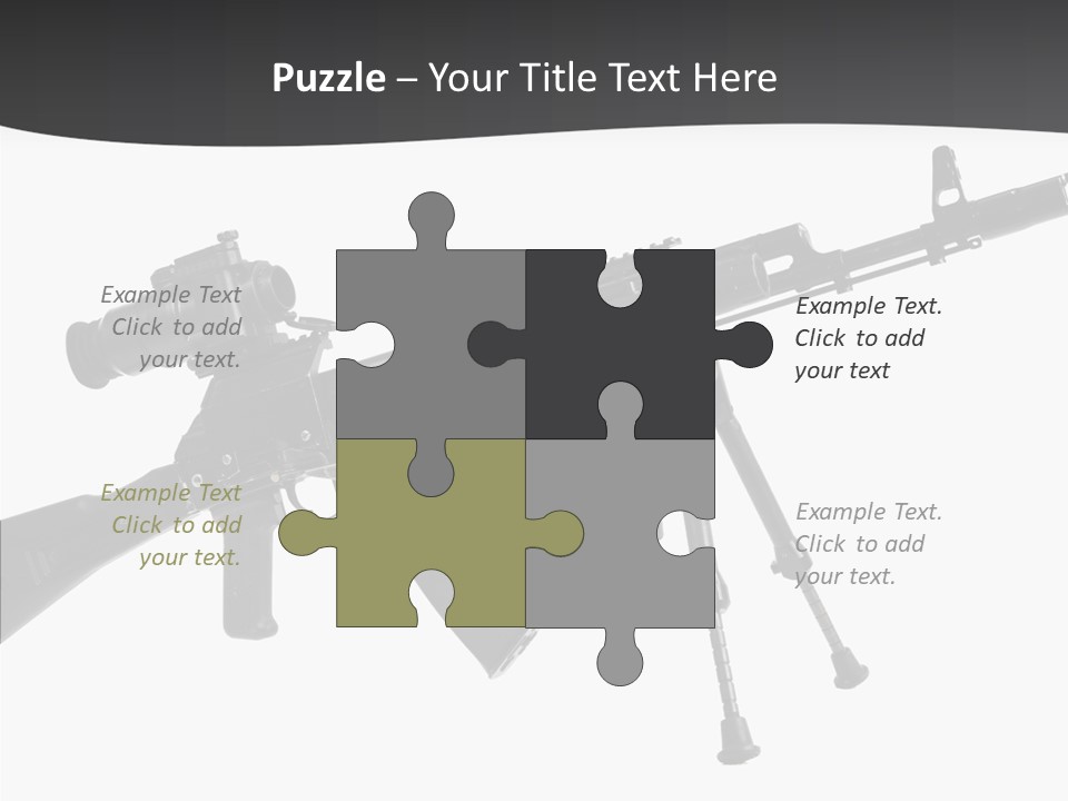 Submachine Rifle Bullet PowerPoint Template
