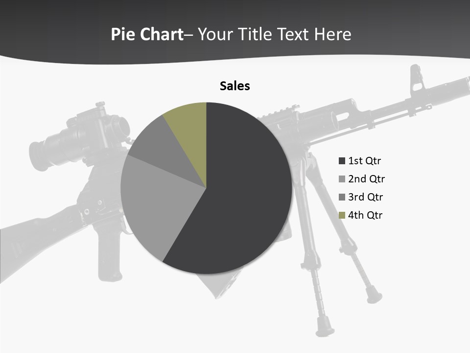 Submachine Rifle Bullet PowerPoint Template