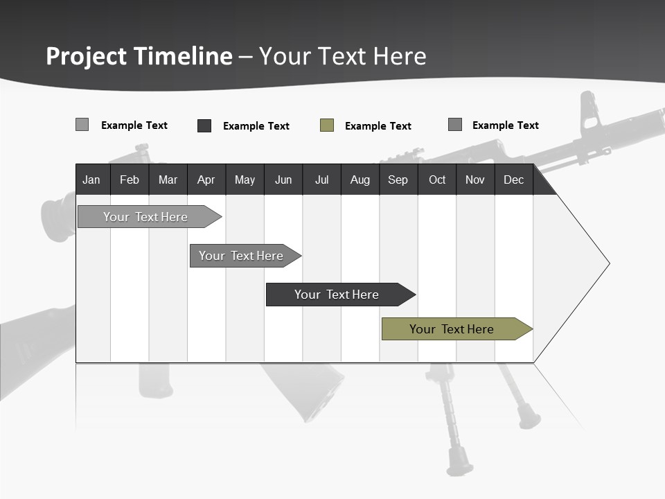 Submachine Rifle Bullet PowerPoint Template