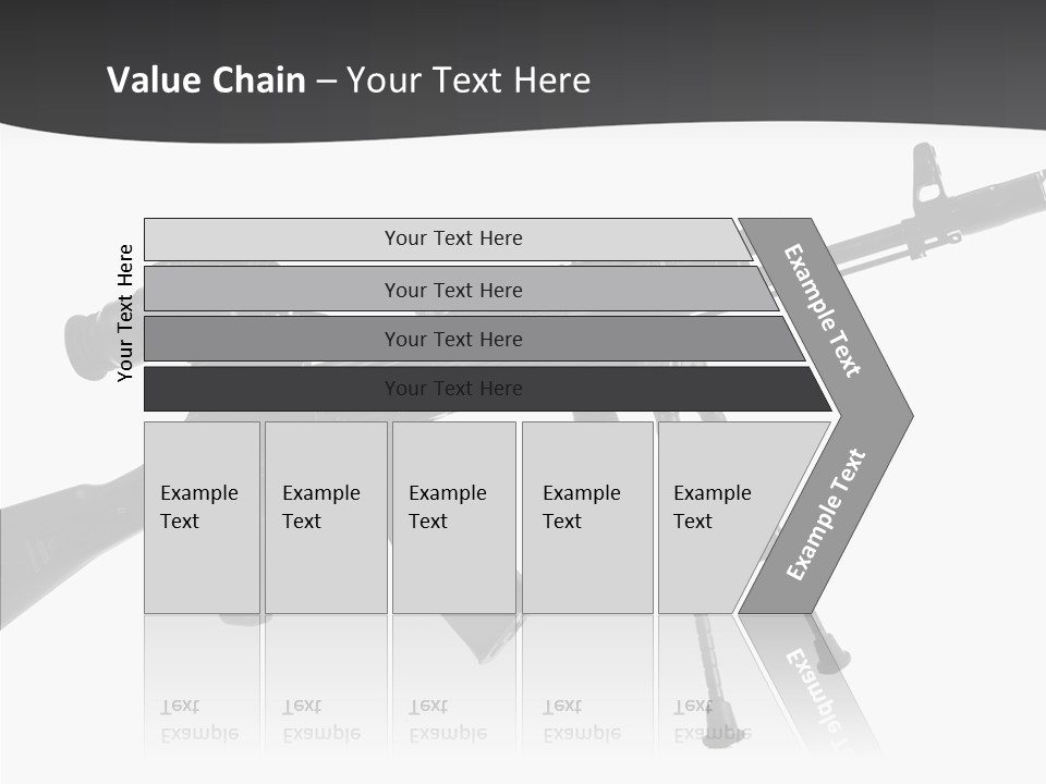 Submachine Rifle Bullet PowerPoint Template
