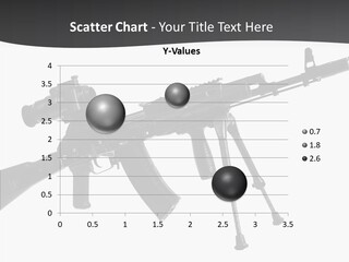 Submachine Rifle Bullet PowerPoint Template