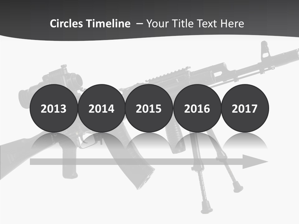 Submachine Rifle Bullet PowerPoint Template