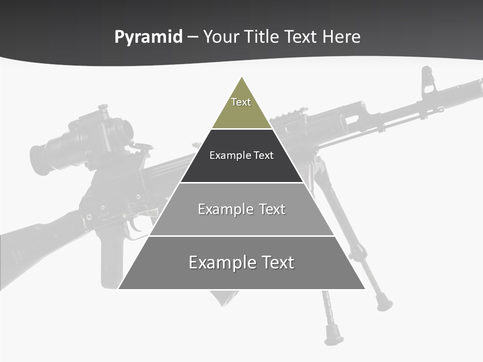 Submachine Rifle Bullet PowerPoint Template