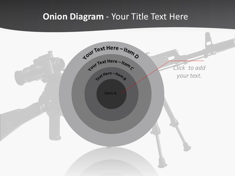Submachine Rifle Bullet PowerPoint Template