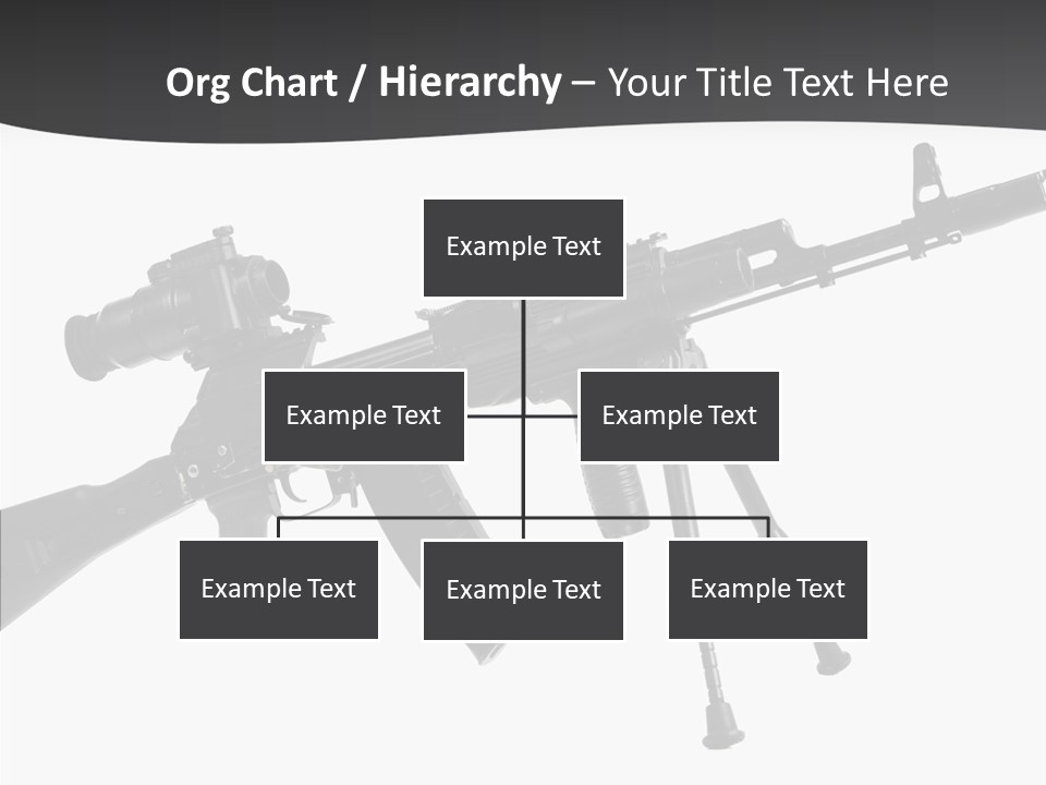 Submachine Rifle Bullet PowerPoint Template