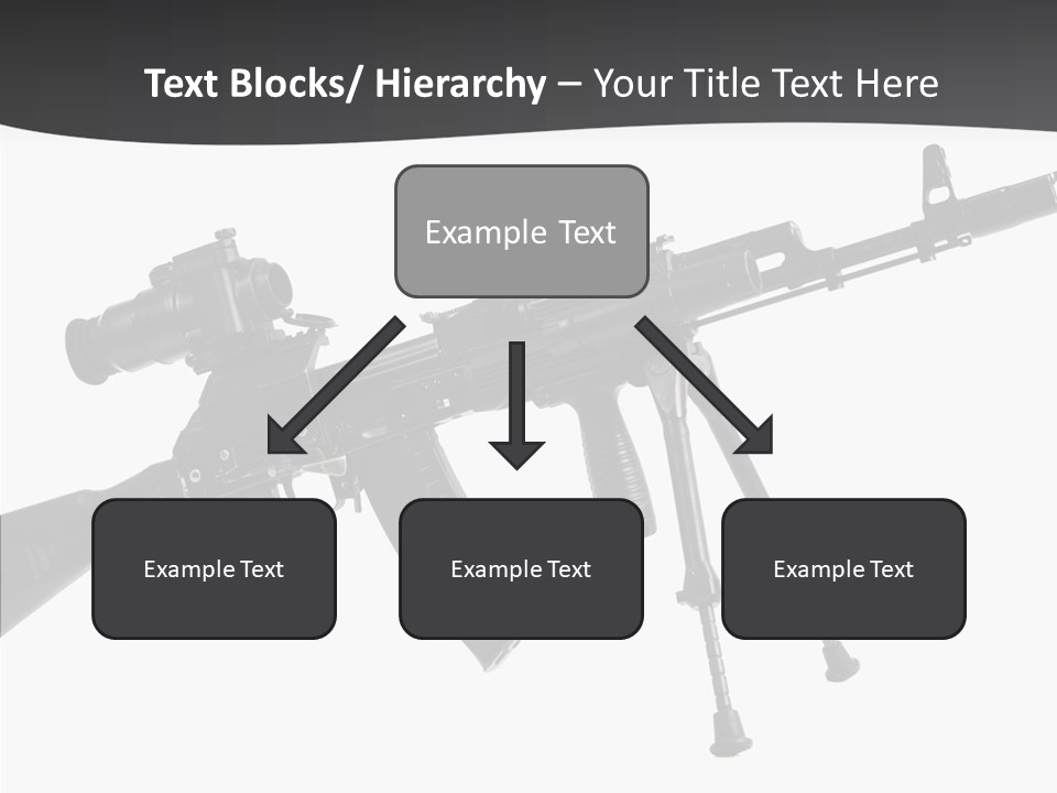Submachine Rifle Bullet PowerPoint Template