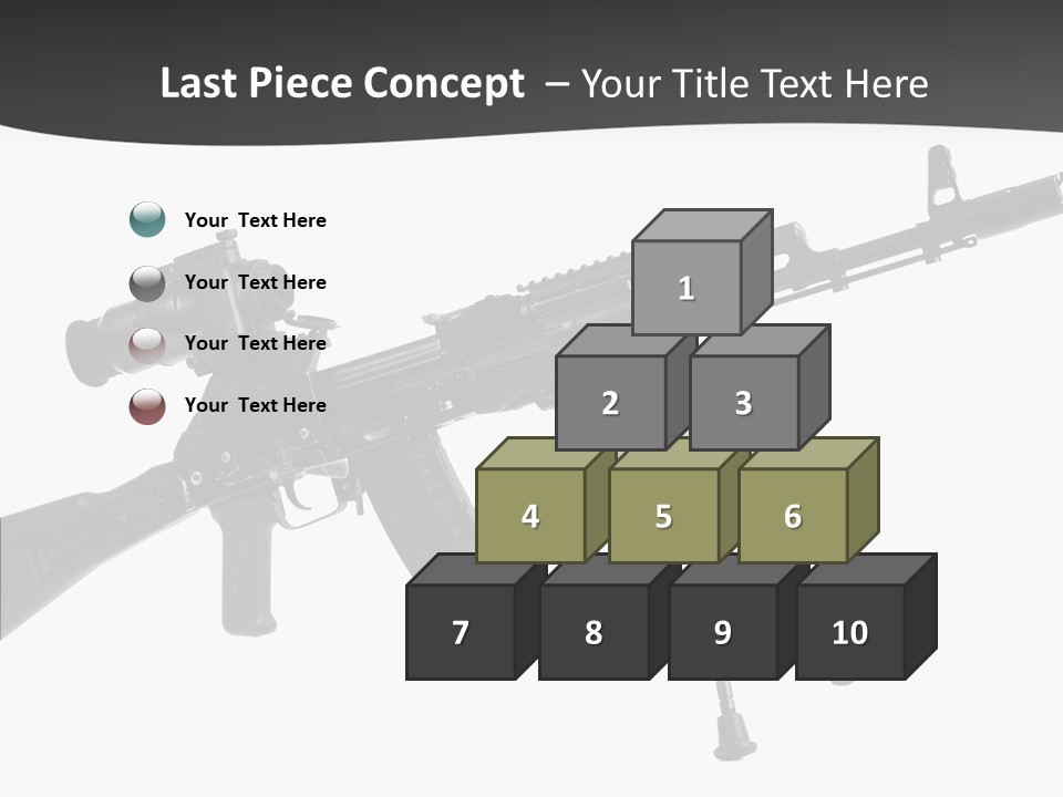 Submachine Rifle Bullet PowerPoint Template