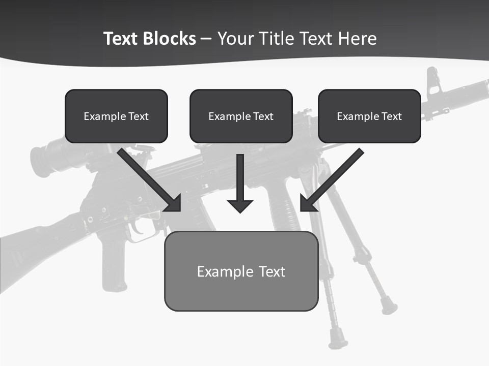 Submachine Rifle Bullet PowerPoint Template