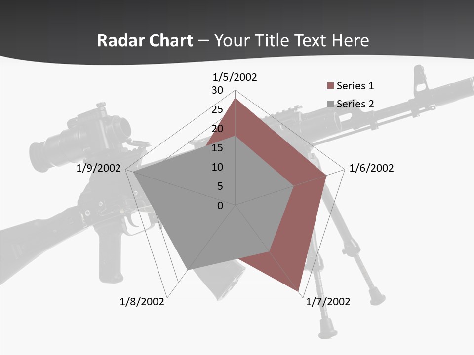 Submachine Rifle Bullet PowerPoint Template