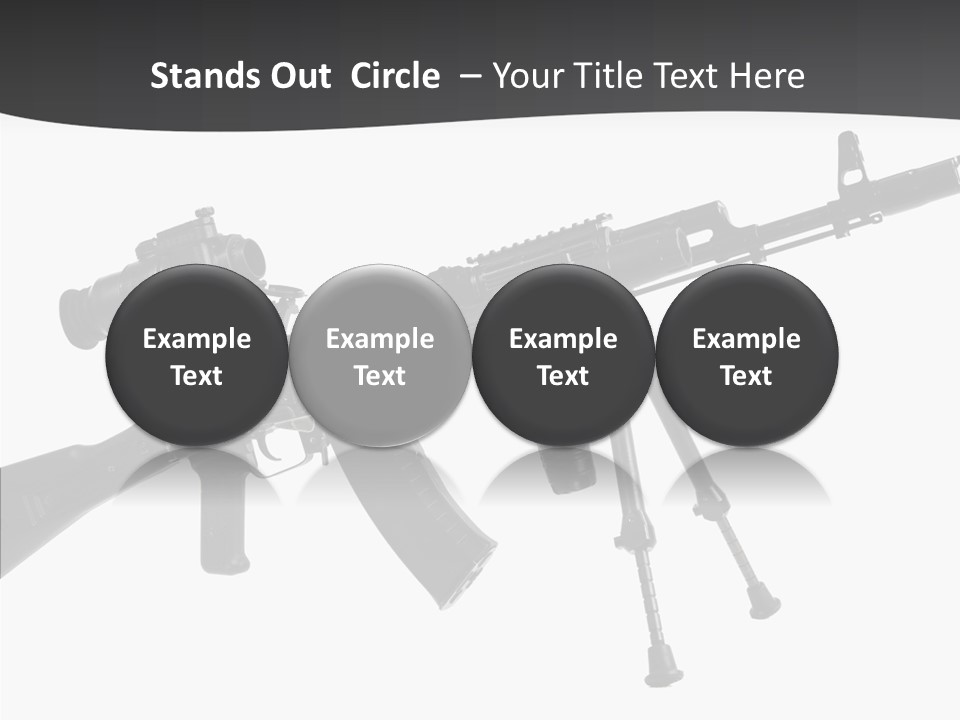 Submachine Rifle Bullet PowerPoint Template