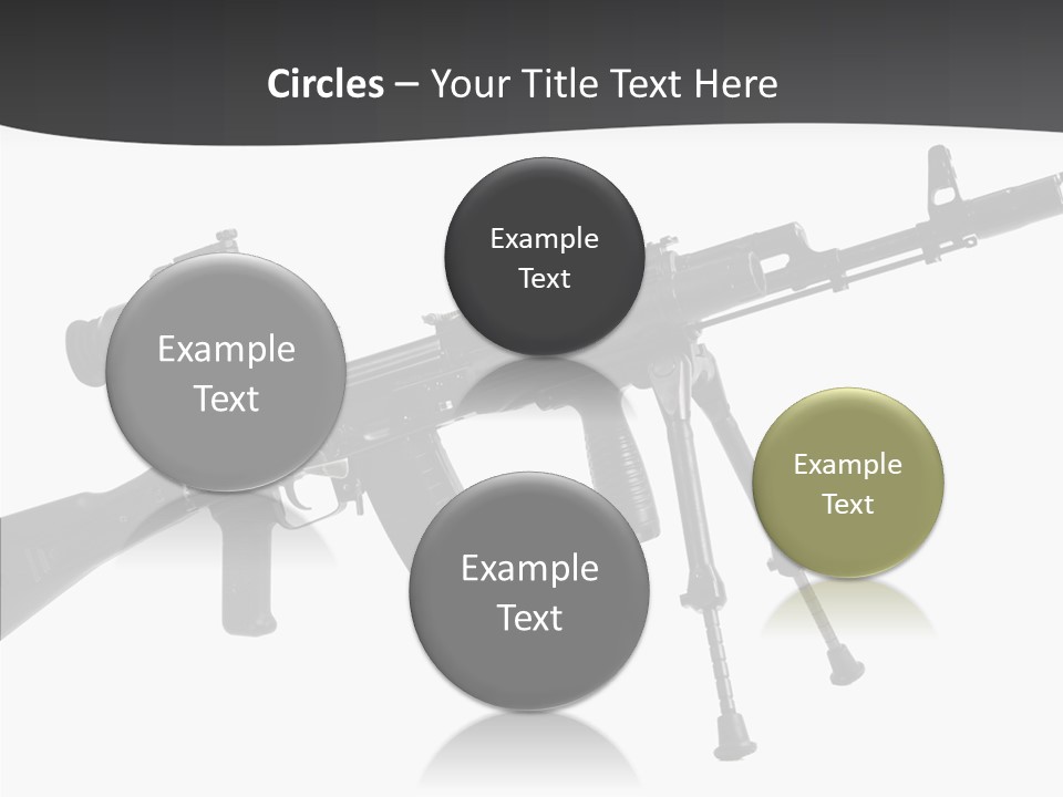 Submachine Rifle Bullet PowerPoint Template