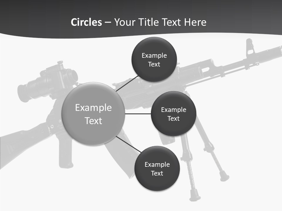 Submachine Rifle Bullet PowerPoint Template