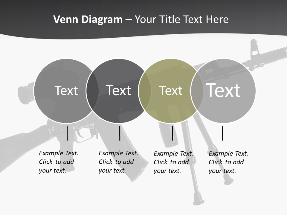 Submachine Rifle Bullet PowerPoint Template