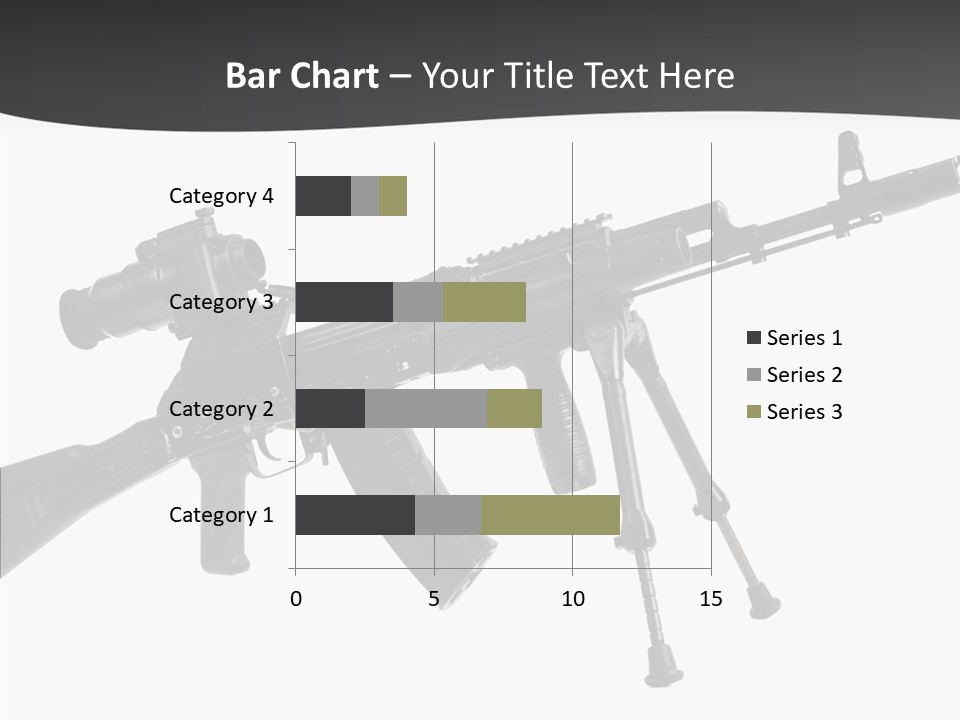 Submachine Rifle Bullet PowerPoint Template