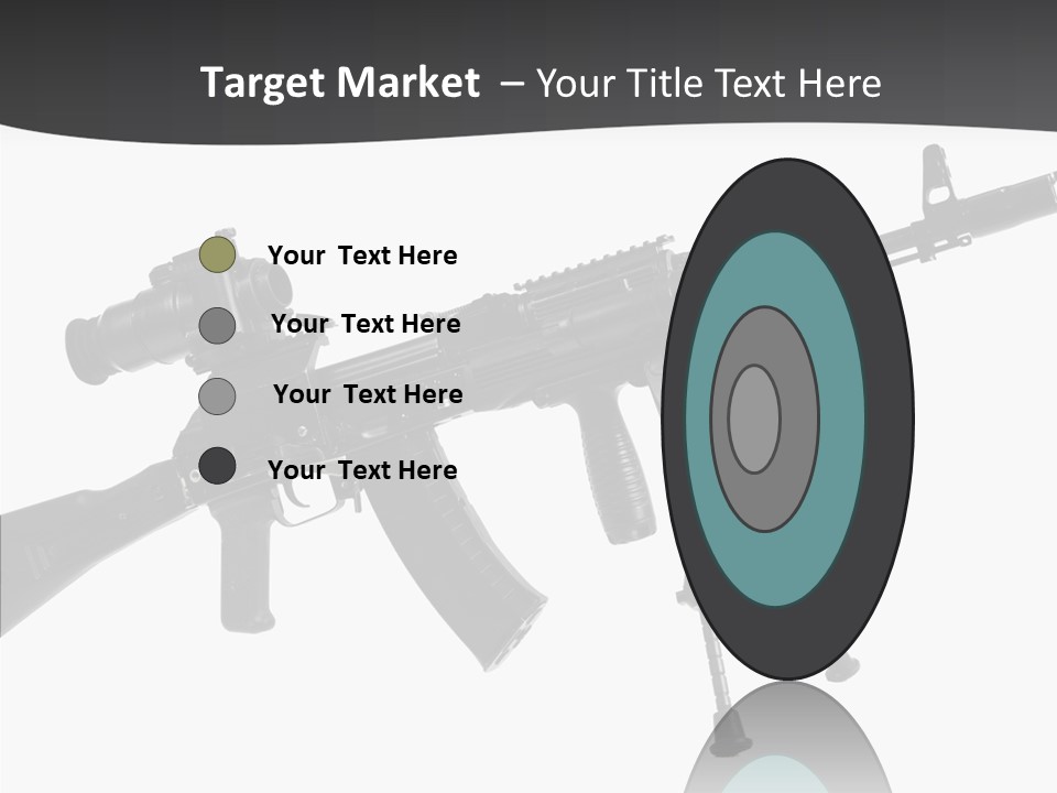 Submachine Rifle Bullet PowerPoint Template
