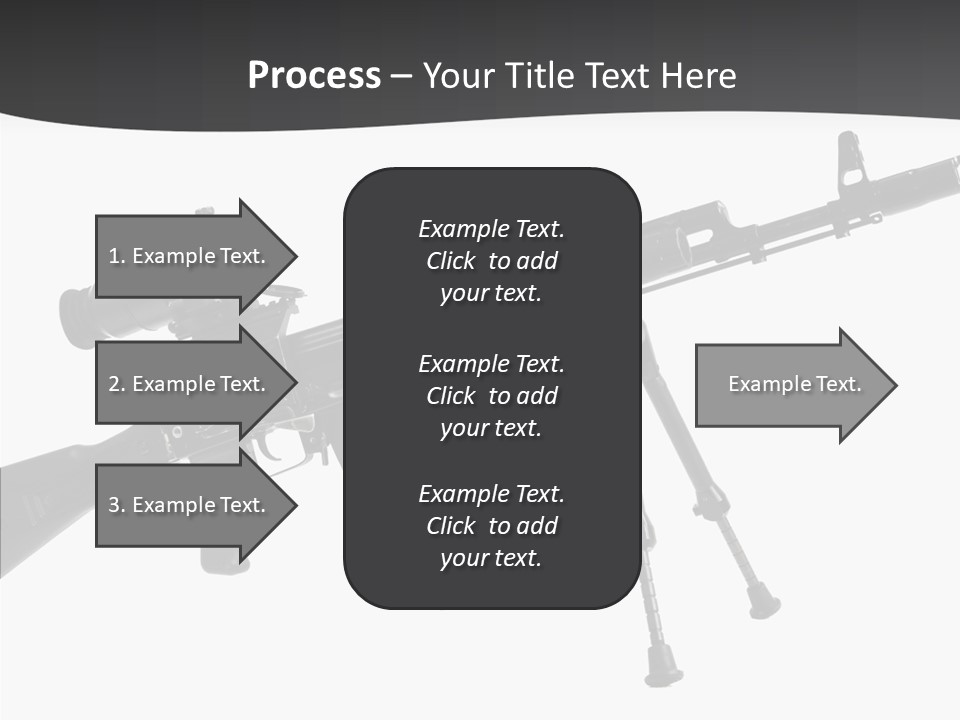 Submachine Rifle Bullet PowerPoint Template
