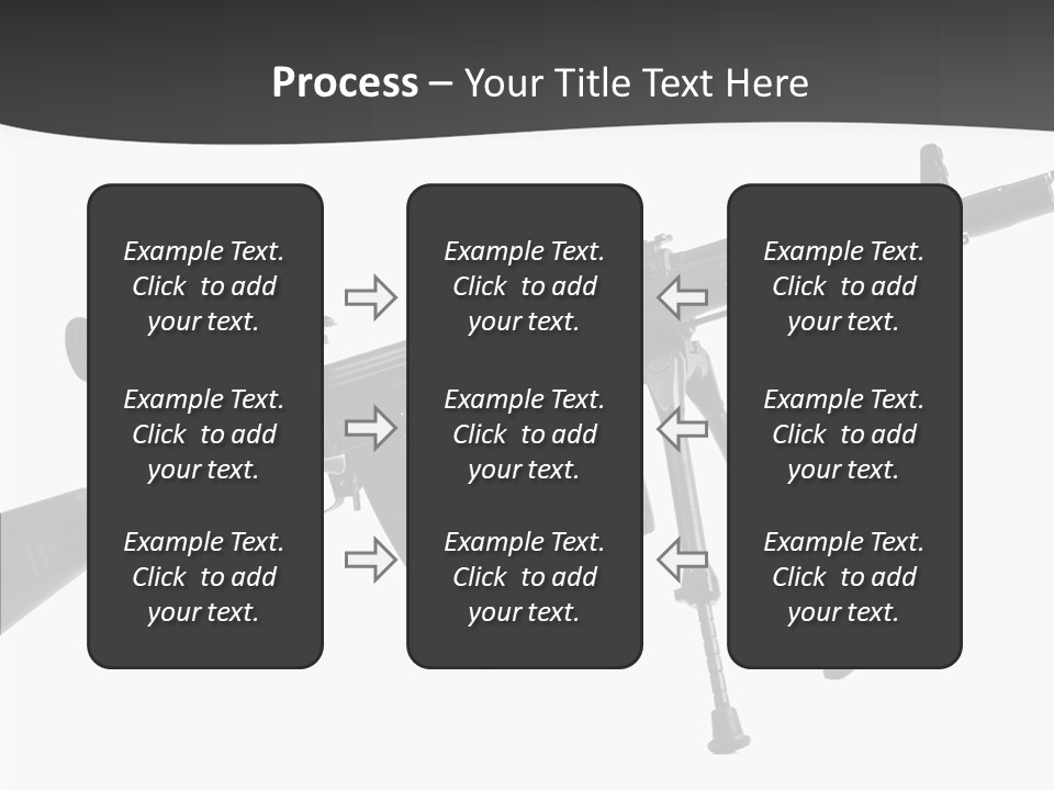 Submachine Rifle Bullet PowerPoint Template