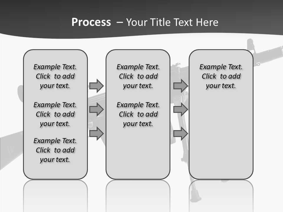 Submachine Rifle Bullet PowerPoint Template