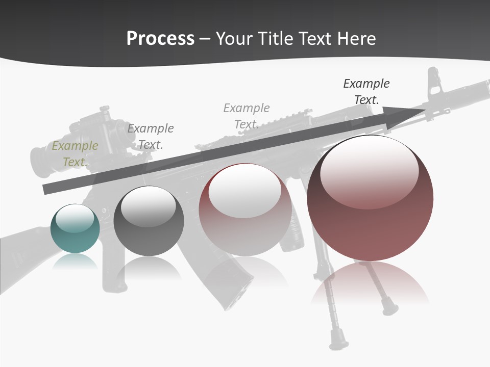 Submachine Rifle Bullet PowerPoint Template