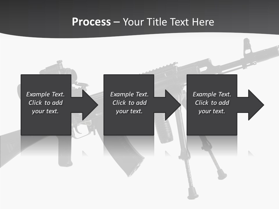 Submachine Rifle Bullet PowerPoint Template