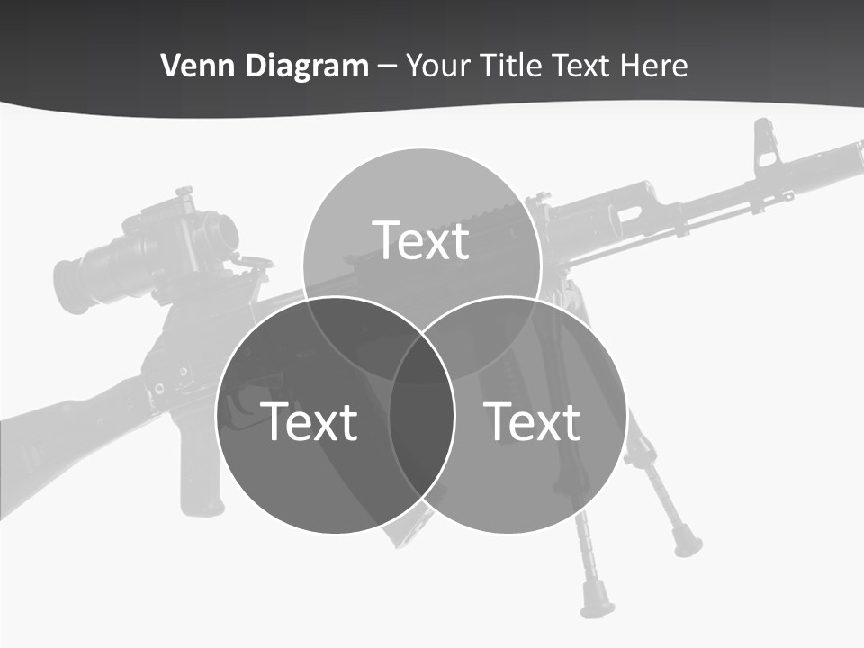 Submachine Rifle Bullet PowerPoint Template