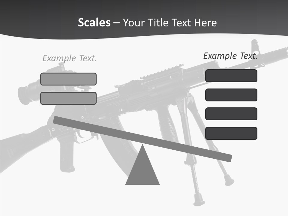 Submachine Rifle Bullet PowerPoint Template