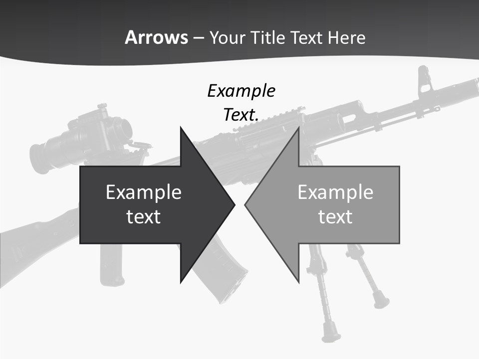 Submachine Rifle Bullet PowerPoint Template