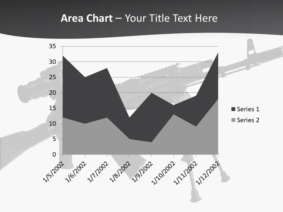 Submachine Rifle Bullet PowerPoint Template