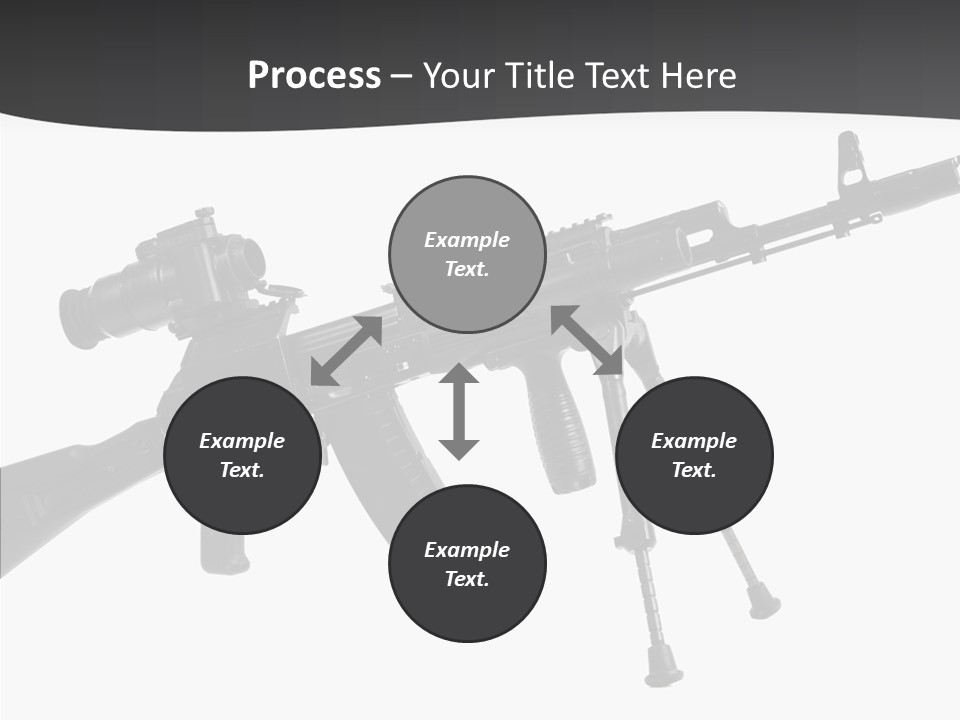 Submachine Rifle Bullet PowerPoint Template